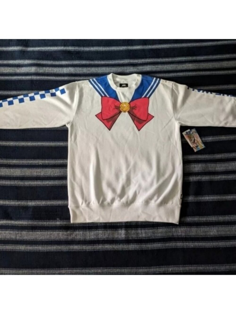 Vans X Sailor Moon Sweatshirt White Crewneck X Small Anime Graphic 062026 - Picture 4 of 7